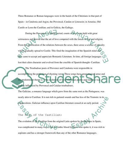 The Romance Tongues of Spain