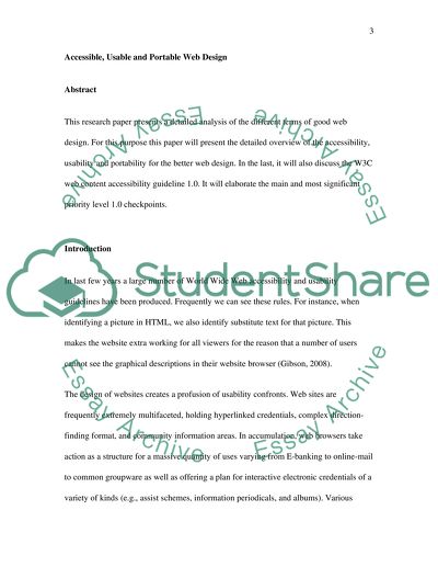 Accessible, Usable and Portable Web Design