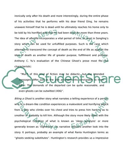 Pu Songlings Ghost Stories - a Recurring Theme of Afterlife