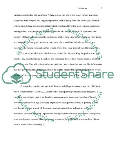 Different Meanings of Constipation
