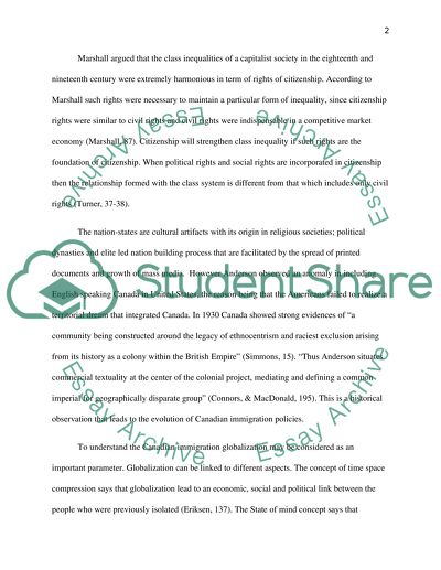 National Identity in a Globalized Canada