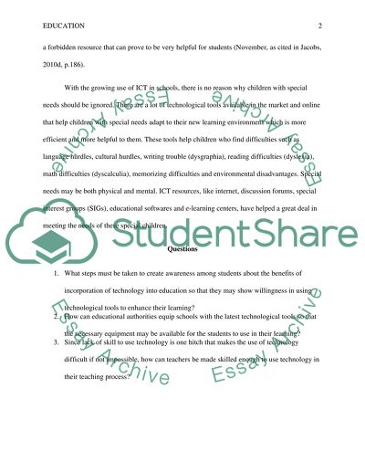 Technology and the Curriculum