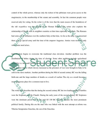 The Fall of the Roman Republic