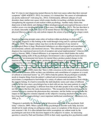 Realism Within Psychology