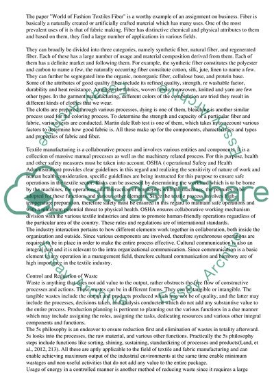 World of Fashion Textiles