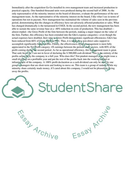 Absorption Costing and Performance Evaluation