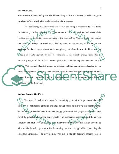 Nuclear Power: Risk Perceptions and Reality