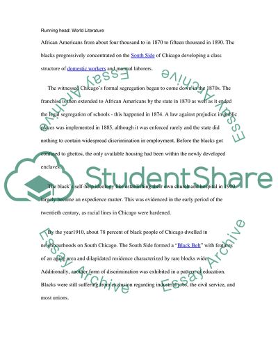 Chicago: African Americans Culture