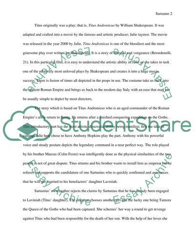 Julie Taymor Movie Review