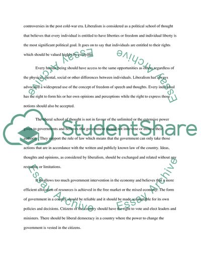 Post-Cold War: Democratic Peace and Environmental Conflict