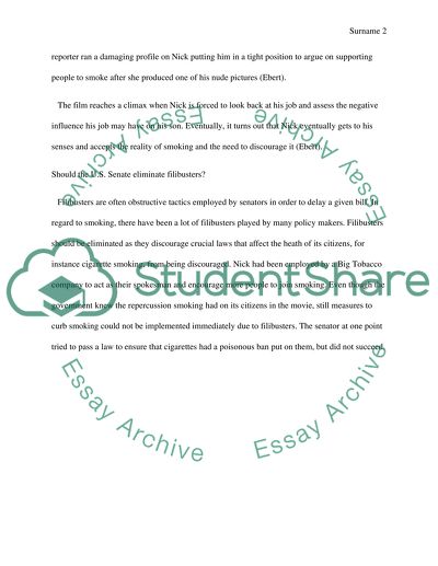 Thank You for Smoking Novel by Christopher Buckley