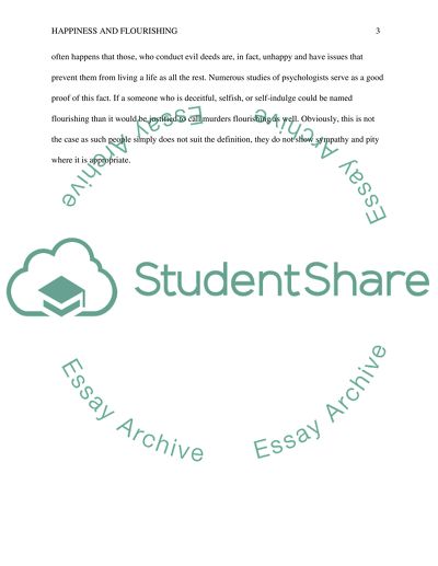 The Flourishing Villain