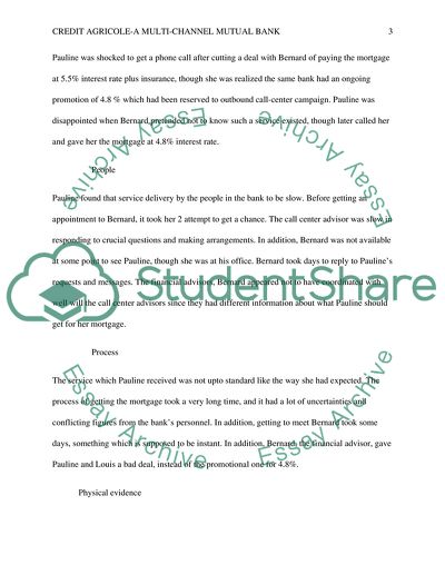 Analysis of the Credit Agricole Bank