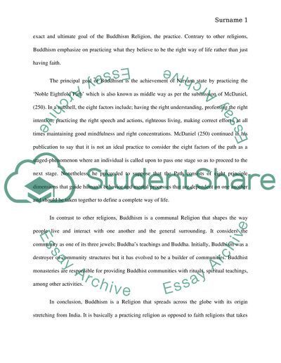 The main ideas of Buddhism