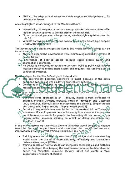 The major operating system and network you are using on a daily basis