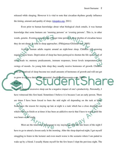 Sleep as an Expression