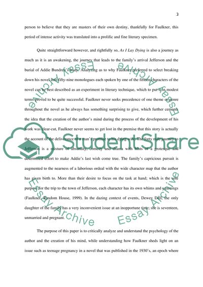 As I Lay Dying by William Faulkner