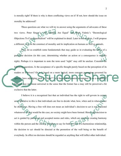 Deontologists vs. Consequentialists