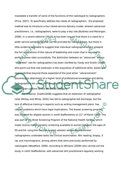 Advanced Practices in Mammography