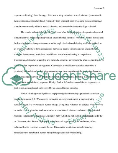 Principles of Pavlovs Classical Conditioning and Skinners Operant Conditioning