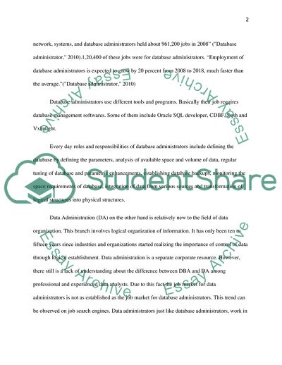 Data Administrator versus Database Administrator