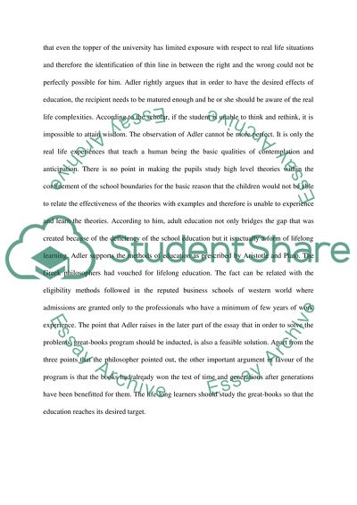 Adult Education by Mortimer J. Adler