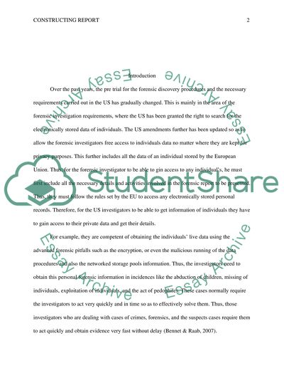 The Discovery of Stored Personally Identifiable EU Member Information