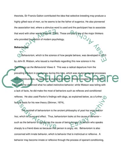 The History of Psychology as It Developed to Be a Science