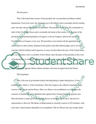 Process or structure of government