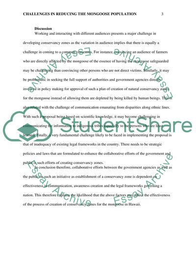 Challenges in reducing the mongoose population