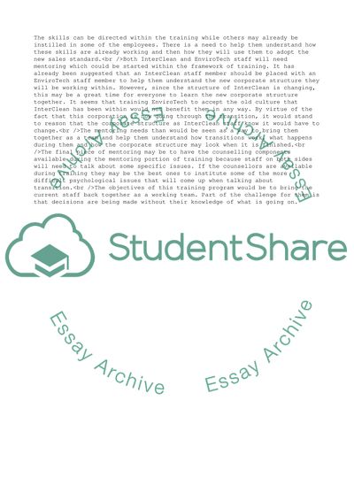 Career Development in InterClean