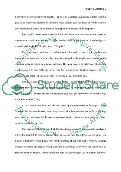 Taxation of Employees Expenses Reimbursements