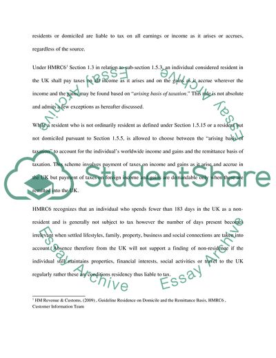 The UK Income Tax on Their Worldwide Income Arising in a Tax Year
