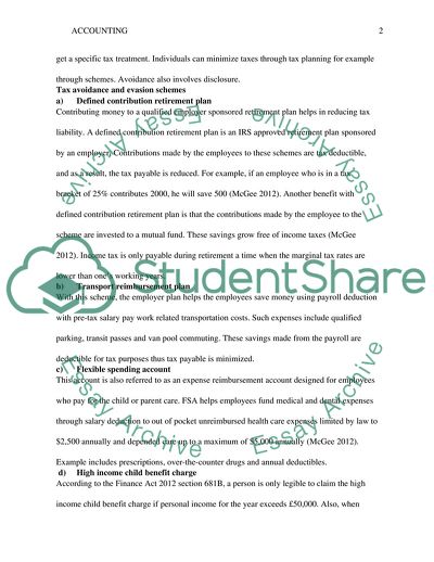 Tax Avoidance and Evasion Schemes