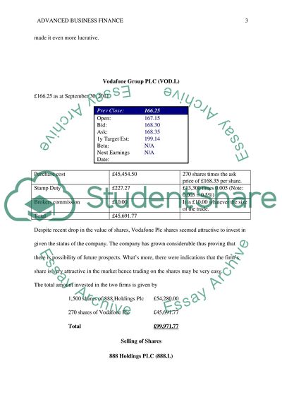 Advanced Business Finance