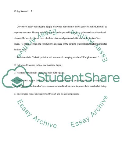 Reforms of Frederick 2 and Emperor Joseph 2