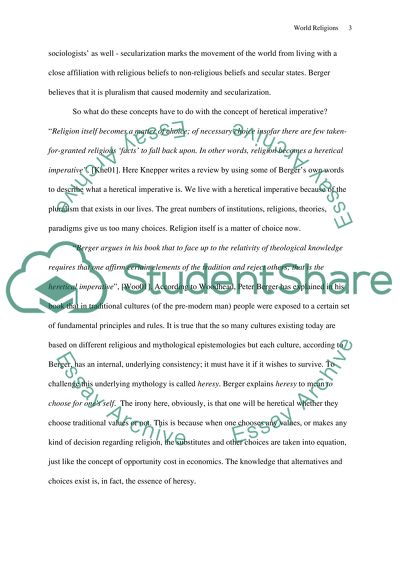 World Religions: The Heretical Imperative