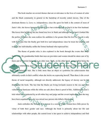 Analysis of Their Eyes Were Watching God by Zora Neale Hurston