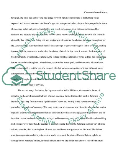 Suicide and its Cultural Impact as Depicted through Literature