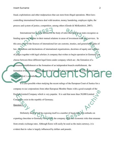 International Business Law