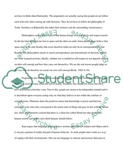 Consequences of Pragmatism