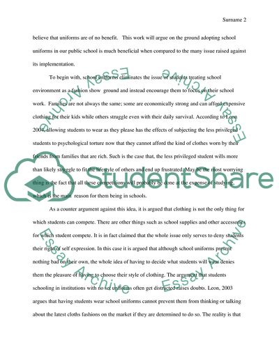 Should Students Have to Wear Uniforms