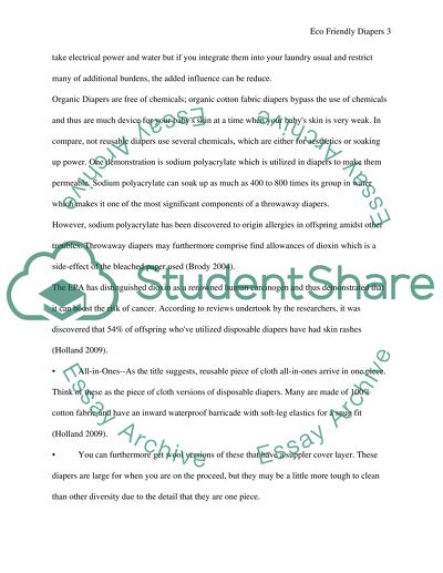 Eco-Friendly Diapers