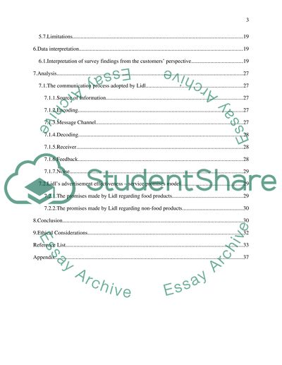 Analysis of Lidls advertisement strategy