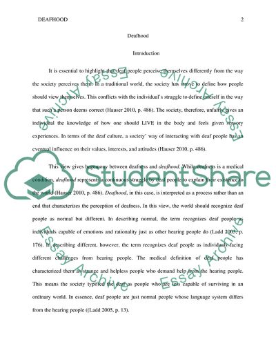 Deafhood, Oralism and Audism