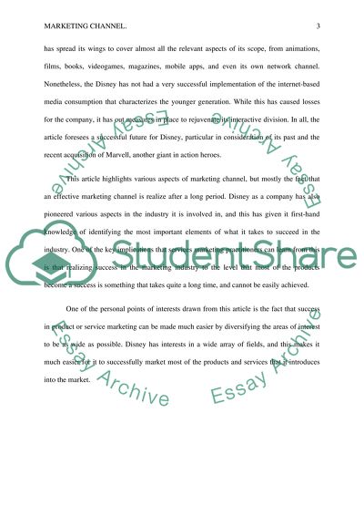 Analysis of Disneys Powerful Marketing Machine Article by Ryan Tracy