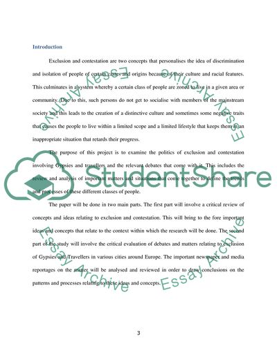 Social Exclusion and Contestation: the Situation Related to the Gypsy People of Britain