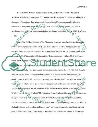 The Significance of the Abrahamic Covenant for Israel