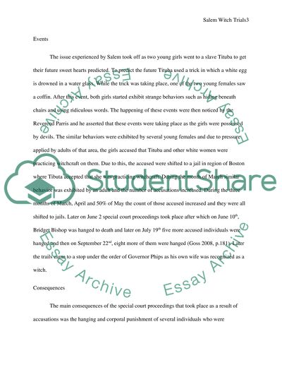 Salem Witch Trials Research Paper Example Topics And Well Written Salem Witch Trials Federalism Essay Paper also Work On Projects Online Harvard Business School Essay