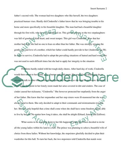 Personal Integrity Is Well Depicted in the Story of Cinderella